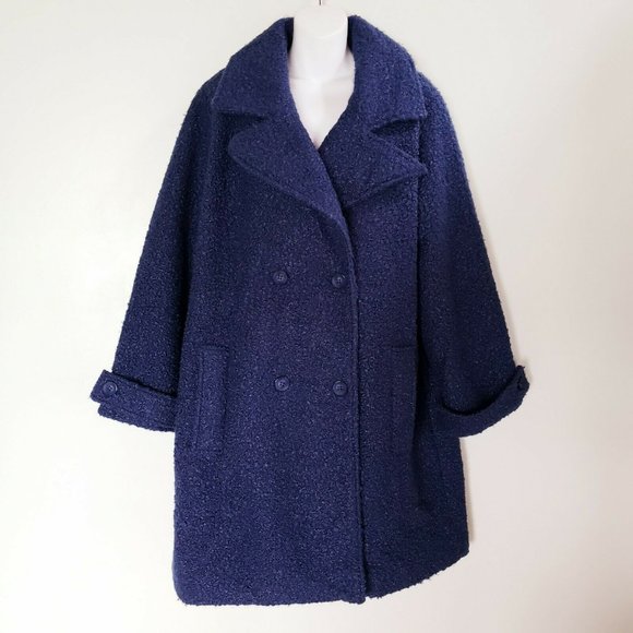 Anthony Richards Jackets & Blazers - NWoT Women's ANTHONY RICHARDS Berber Blue Coat Jacket Button Front